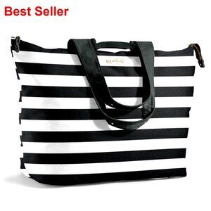 Extra Large Travel Tote Bag with Pockets - Water Resistant Canvas Beach Bag